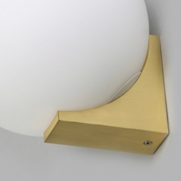 Bola 1 Light Bathroom Wall Light - Satin Brass - thumbnail 4