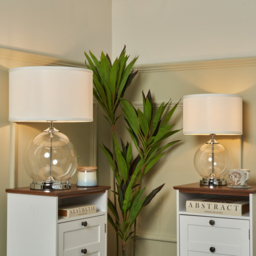 Rhonda Small Globe Table Lamp - Chrome - thumbnail 6