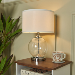 Rhonda Small Globe Table Lamp - Chrome - thumbnail 5