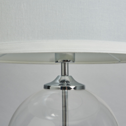 Rhonda Small Globe Table Lamp - Chrome - thumbnail 4
