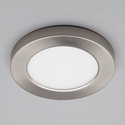 Darly 6 Watt LED Flush Ceiling or Wall Light - Satin Nickel - thumbnail 3