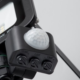 Langton Outdoor LED 10 Watt Slimline Wired Flood Light with PIR Sensor - Black - thumbnail 5