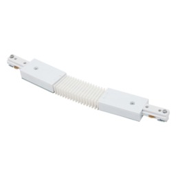 Flexible Single Circuit Track Light Connector - White - thumbnail 1