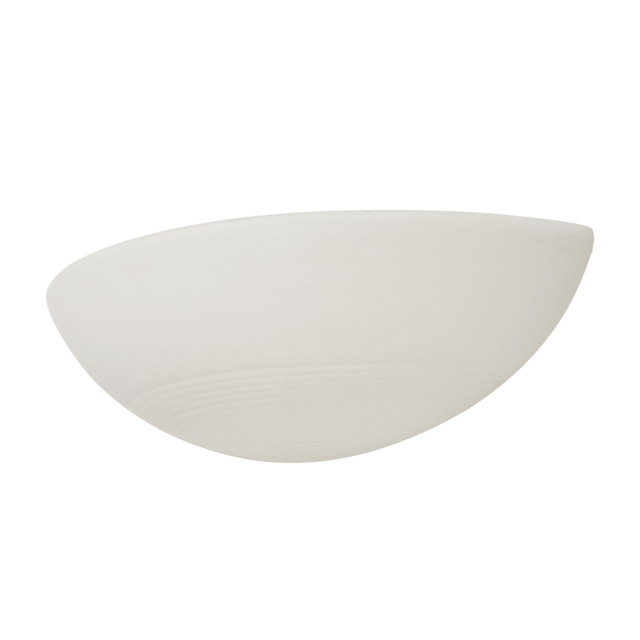 1 Light Ceramic Uplighter Wall Light - Ivory - image 1