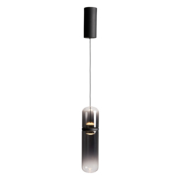 Visconte Bjorn LED Glass Ceiling Pendant Light - Smoke
