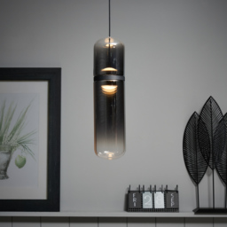 Visconte Bjorn LED Glass Ceiling Pendant Light - Smoke - thumbnail 7