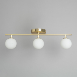 Eloise 3 Light Bathroom Spotlight Bar - Satin Brass - thumbnail 3