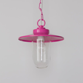 Vancouver 1 Light Outdoor Lantern Pendant - Pink - thumbnail 3