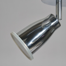 Taurus 3 Light Bathroom Ceiling Spotlight Plate - Chrome - thumbnail 3