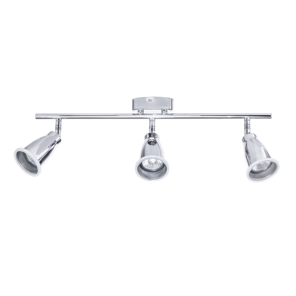 Taurus 3 Light Bathroom Ceiling Spotlight Bar - Chrome - image 1
