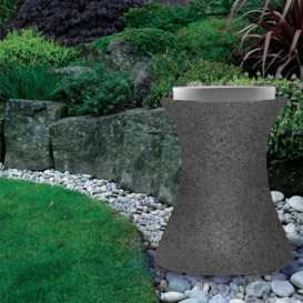 Xantian LED Outdoor Light Up Stool with Cushion - Dark Grey