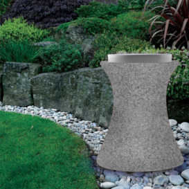 Xantian LED Outdoor Light Up Stool with Cushion - Light Grey