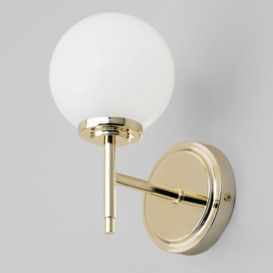 Preston 1 Light Bathroom Globe Wall Light - Brass - thumbnail 2