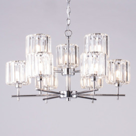 Skydda 9 Light Bathroom Chandelier - Chrome - thumbnail 2