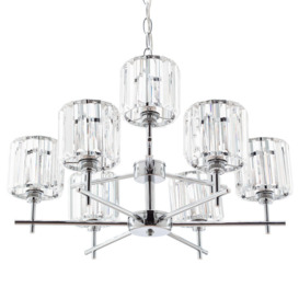 Skydda 9 Light Bathroom Chandelier - Chrome - thumbnail 1