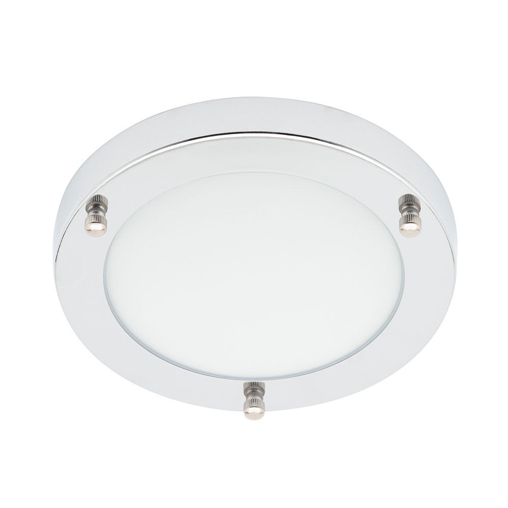 Mari Small Flush Bathroom Ceiling Light - Chrome - image 1