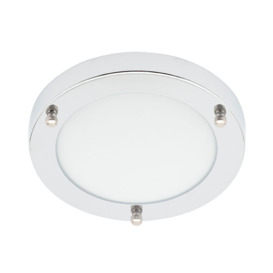 Mari Small Flush Bathroom Ceiling Light - Chrome