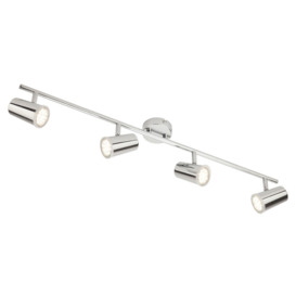 Trisha 4 Light Bathroom Ceiling Spotlight Bar - Chrome