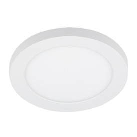 Darly 12 Watt LED Flush Ceiling or Wall Light - White - thumbnail 1