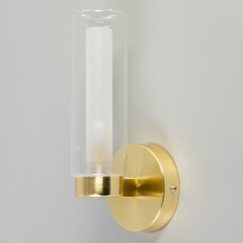 Agatha 1 Light Bathroom Wall Light - Satin Brass - thumbnail 3