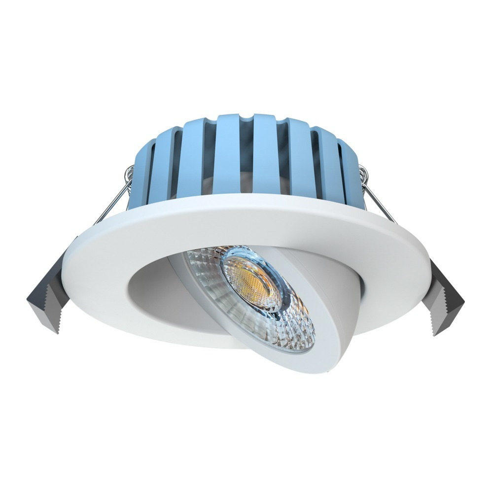 Lydia Bathroom 7 Watt COB LED Adjustable Colour Changing Recessed Downlighter - White - image 1