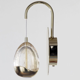 Visconte Bulla 1 Light LED Water Drop Wall Pendant - Gold - thumbnail 2