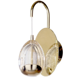Visconte Bulla 1 Light LED Water Drop Wall Pendant - Gold