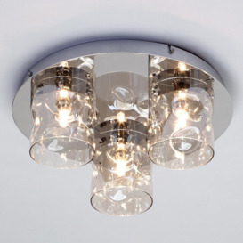 Visconte Monet 3 Light LED Flush Ceiling Light - Champagne - thumbnail 3