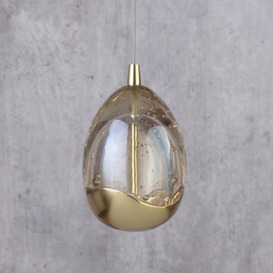 Visconte Bulla 1 Light LED Ceiling Pendant - Gold - thumbnail 3