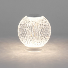 Visconte Tutti Globe Chargeable Table Lamp - Chrome - thumbnail 2