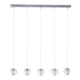 Visconte Tutti 5 Light Pendant Bar - Chrome - thumbnail 1