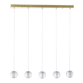 Visconte Tutti 5 Light Pendant Bar - Gold