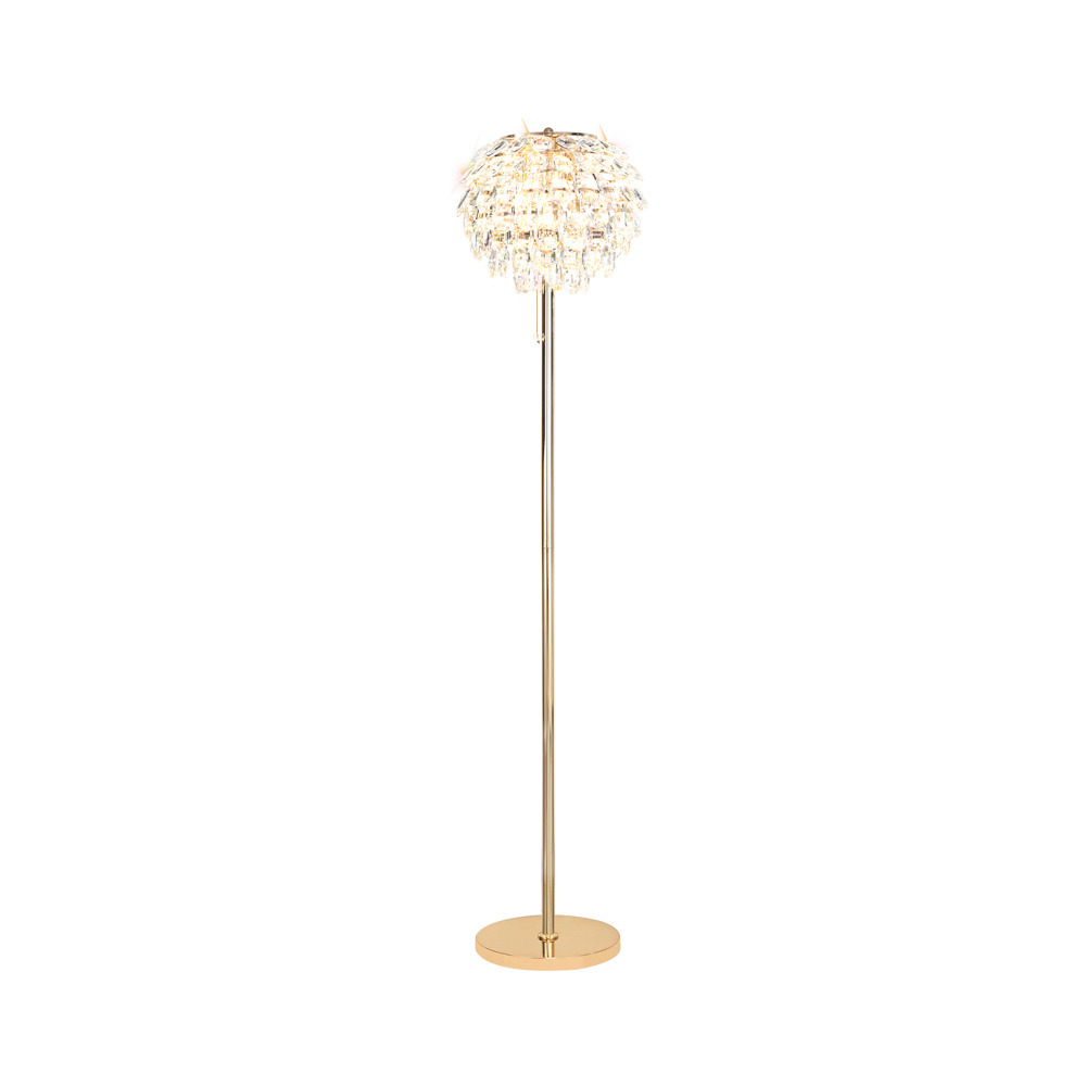 Visconte Maine 3 Light Floor Lamp - Gold - image 1