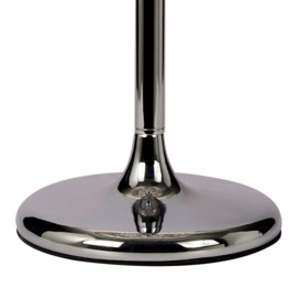 Visconte 3 Light Romanza Table Lamp with Shade - Chrome - thumbnail 3