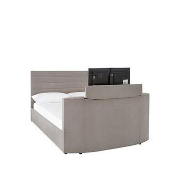 Kingsley Fabric Tv Bed Frame - Fits Up To 32 Inch Tv - Bed Frame Only