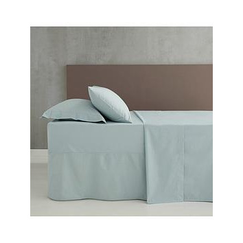 Catherine Lansfield Easy Iron Percale Fitted Sheet - Duck Egg