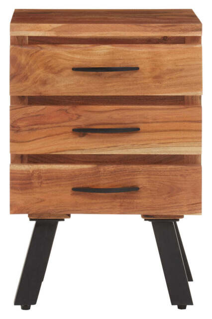 Haven Acacia Side Table – 3 Drawer