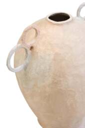 Ravessa Vase Mache With Decorative Large Handles Cotton - thumbnail 3