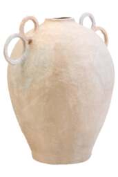 Ravessa Vase Mache With Decorative Large Handles Cotton - thumbnail 6
