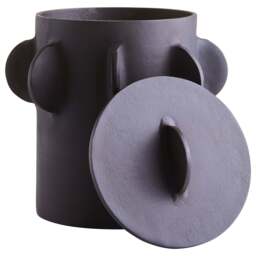 Large Terrace Round Brown Textured Box - thumbnail 6