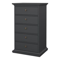 Paris Chest 5 Drawers in Grey - thumbnail 6