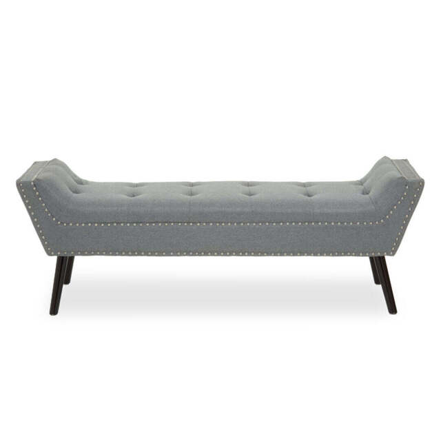 Galerie Fabric Bench – Grey - image 1