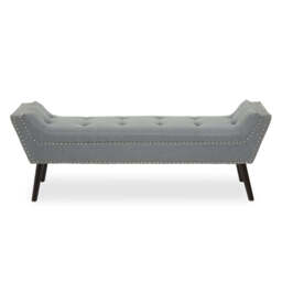 Galerie Fabric Bench – Grey - thumbnail 1