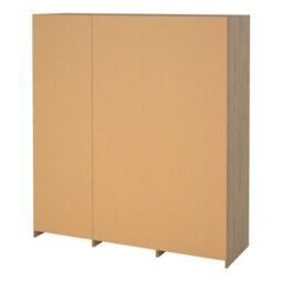 Line Wardrobe  2 Sliding Doors & 1 Mirrored Sliding Door in Jackson Hickory Oak - thumbnail 3