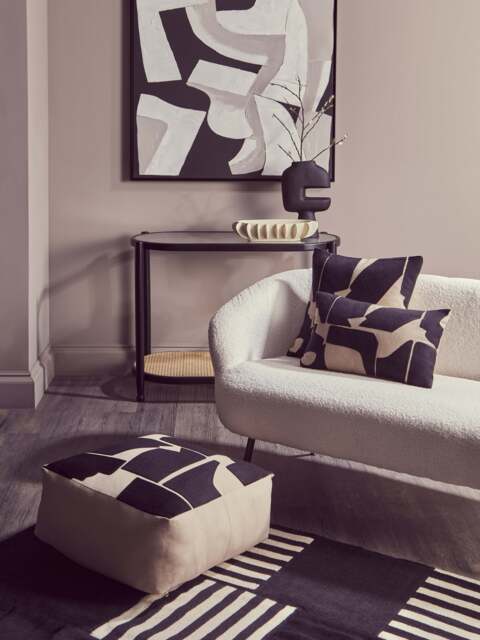 Laguna Two Seat Sofa With Black Finish Legs - image 1