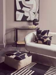 Laguna Two Seat Sofa With Black Finish Legs