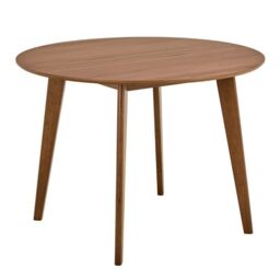 Roxby Round Dining Table in Walnut 105x76cm - thumbnail 3