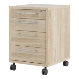 Prima Mobile Cabinet in Oak - thumbnail 3