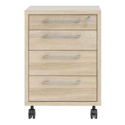 Prima Mobile Cabinet in Oak - thumbnail 2