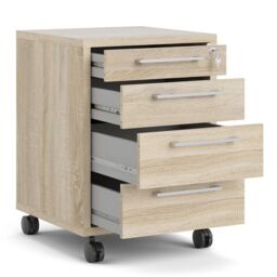 Prima Mobile Cabinet in Oak - thumbnail 4